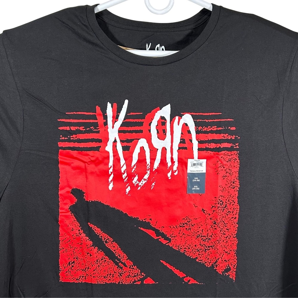 Korn Self-Titled Album Cover Graphic T-Shirt Black Men's Size 3XL New